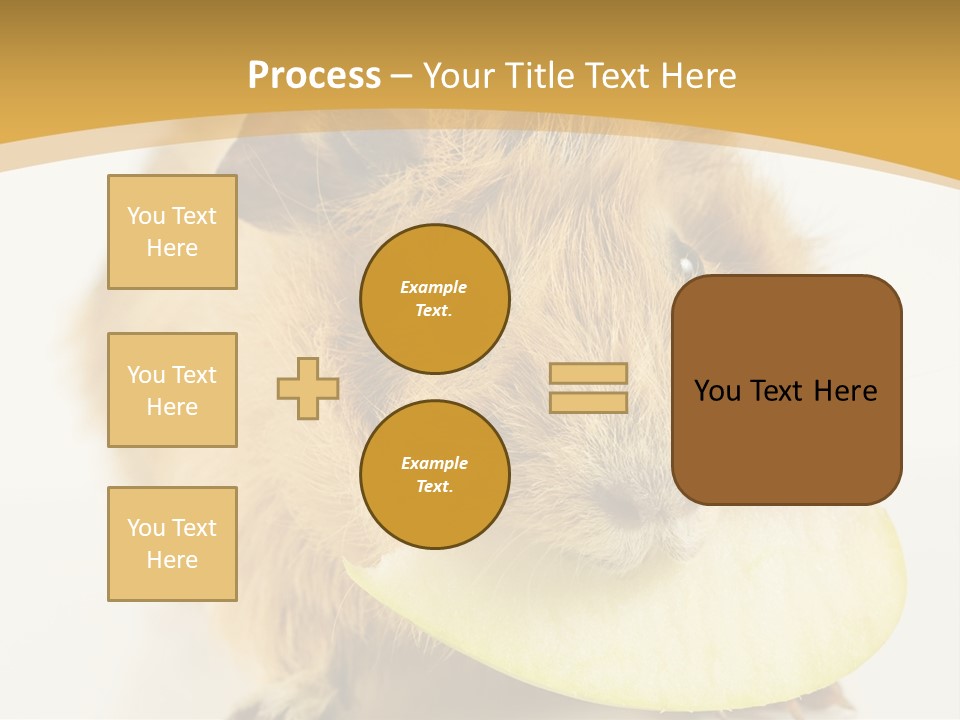 A Hamster With A Piece Of Apple In Its Mouth PowerPoint Template