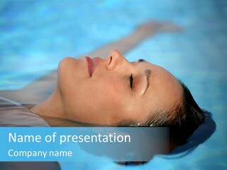 Health Blue Vacation PowerPoint Template