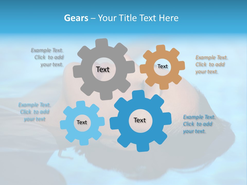 Health Blue Vacation PowerPoint Template