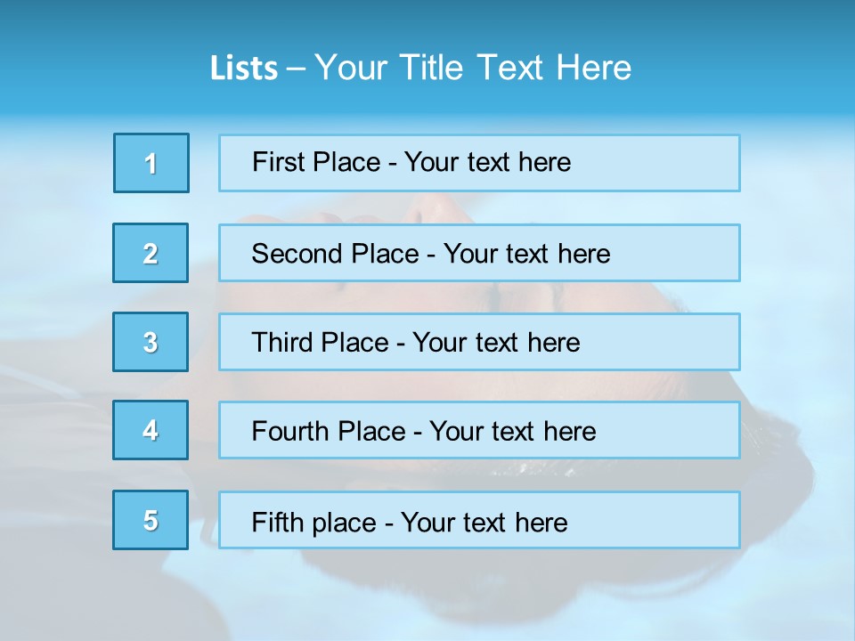 Health Blue Vacation PowerPoint Template