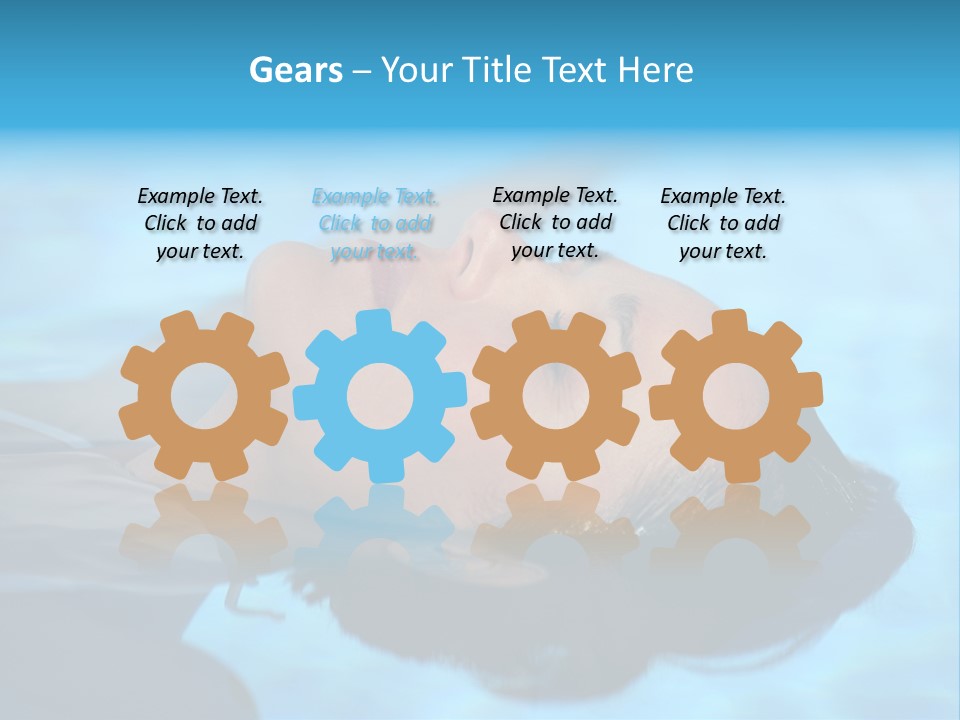 Health Blue Vacation PowerPoint Template