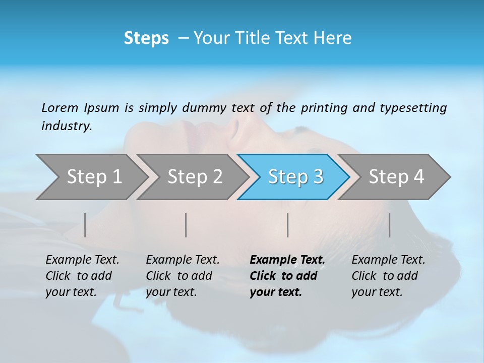 Health Blue Vacation PowerPoint Template