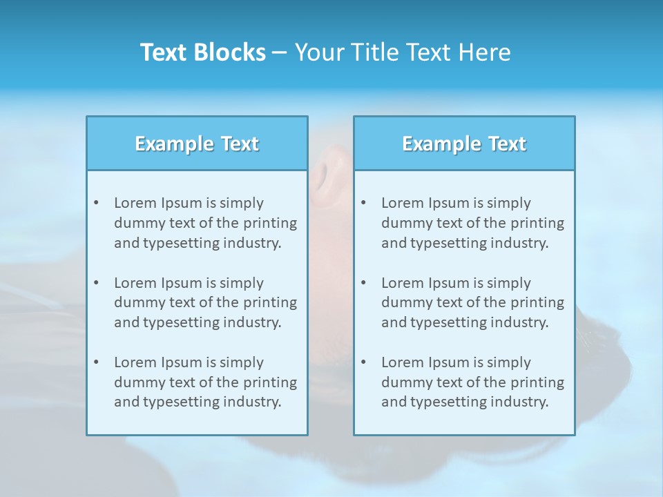 Health Blue Vacation PowerPoint Template