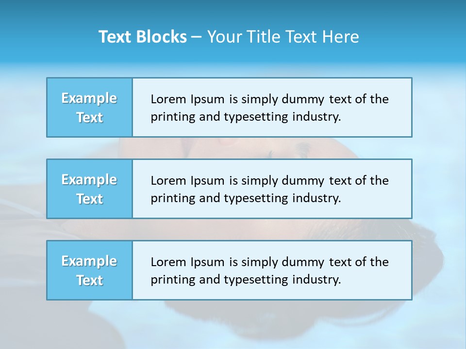 Health Blue Vacation PowerPoint Template