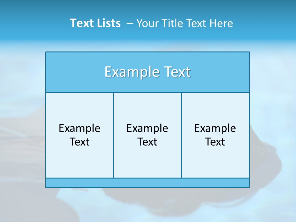 Health Blue Vacation PowerPoint Template