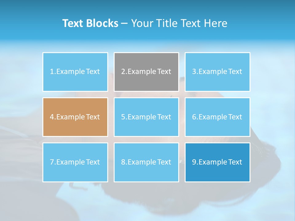 Health Blue Vacation PowerPoint Template
