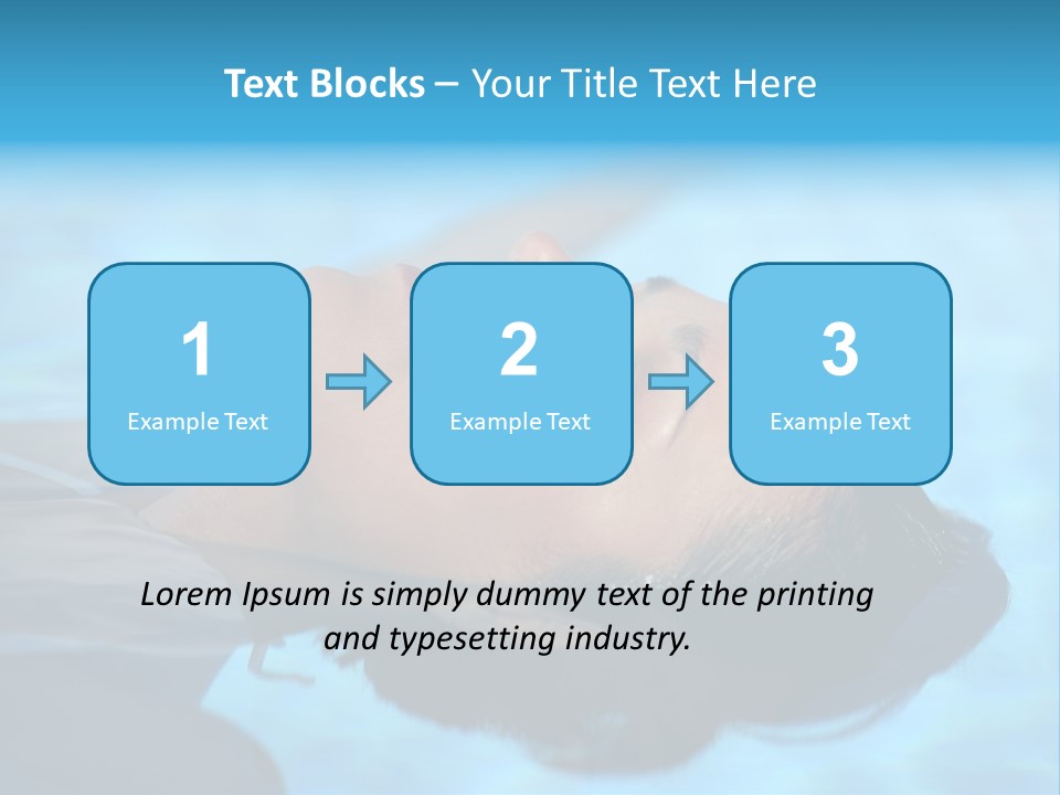 Health Blue Vacation PowerPoint Template