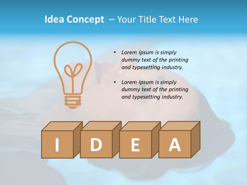 Health Blue Vacation PowerPoint Template