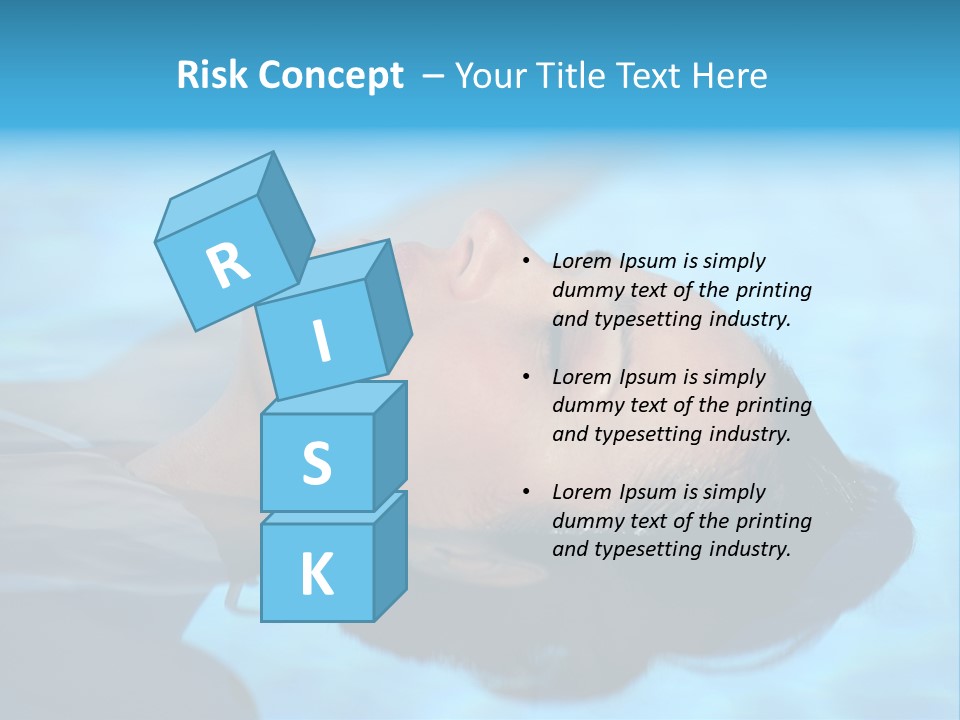 Health Blue Vacation PowerPoint Template