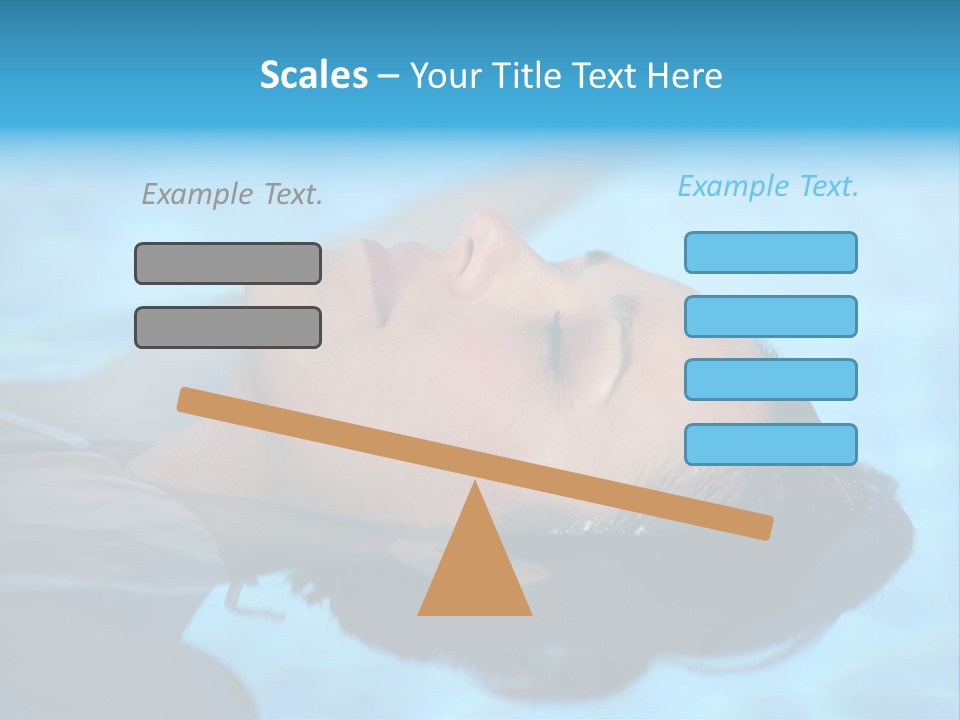 Health Blue Vacation PowerPoint Template