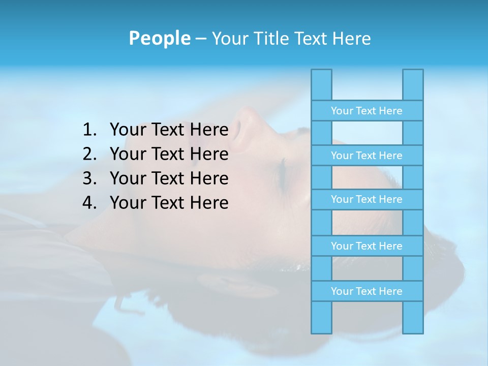 Health Blue Vacation PowerPoint Template