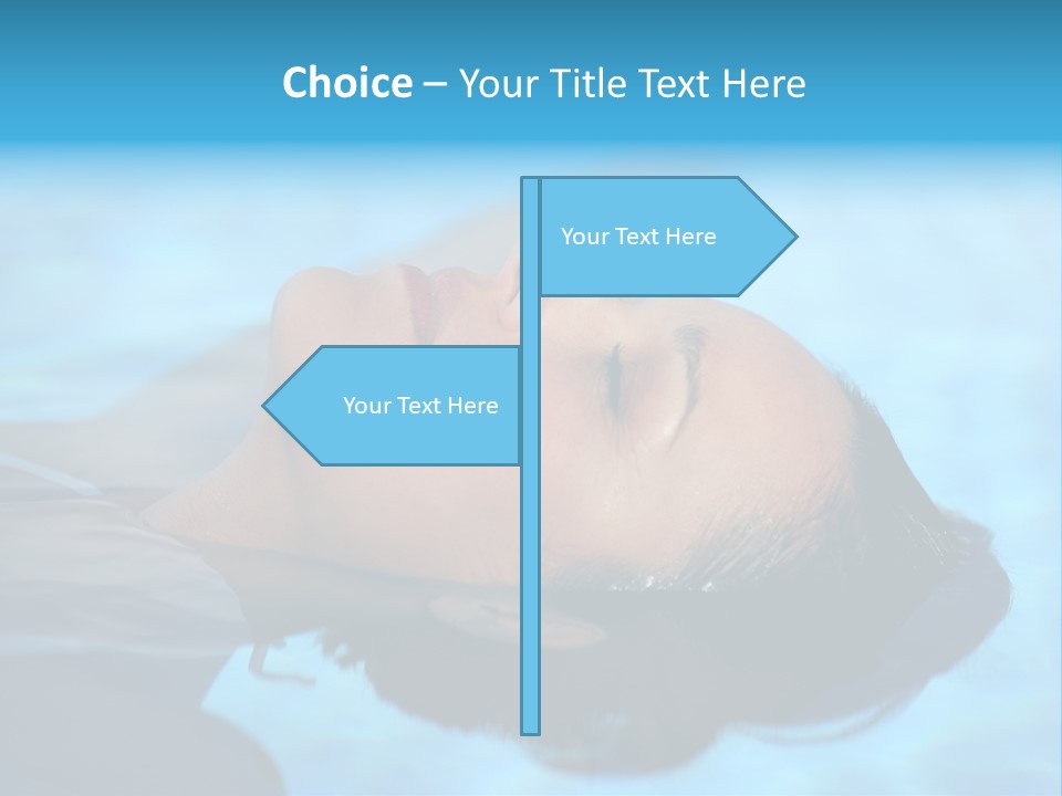 Health Blue Vacation PowerPoint Template