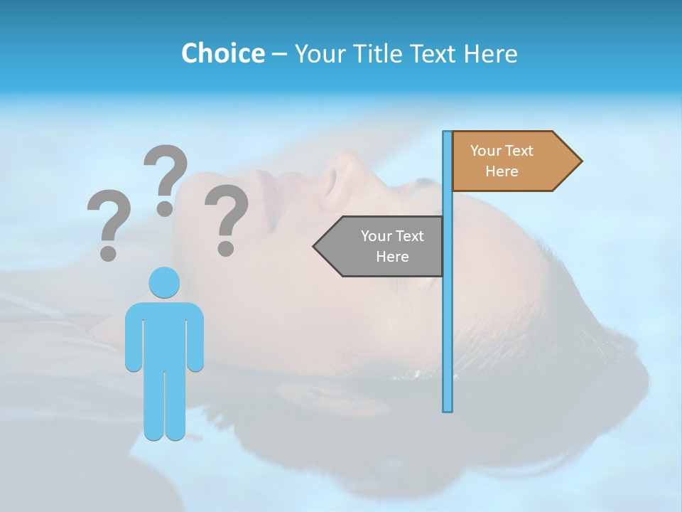 Health Blue Vacation PowerPoint Template