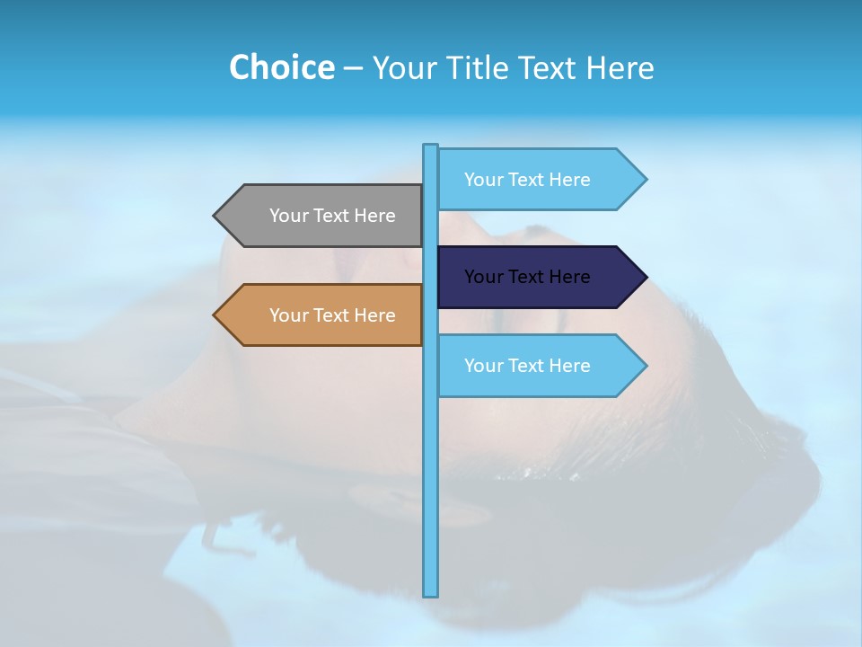Health Blue Vacation PowerPoint Template