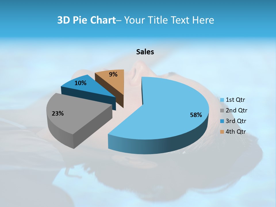Health Blue Vacation PowerPoint Template