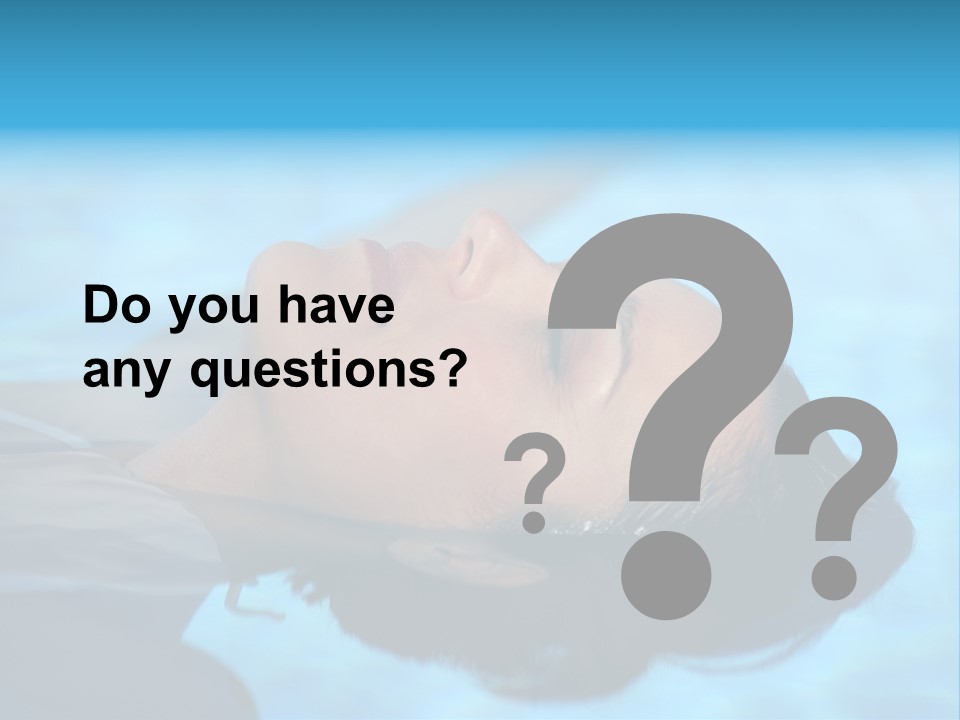 Health Blue Vacation PowerPoint Template