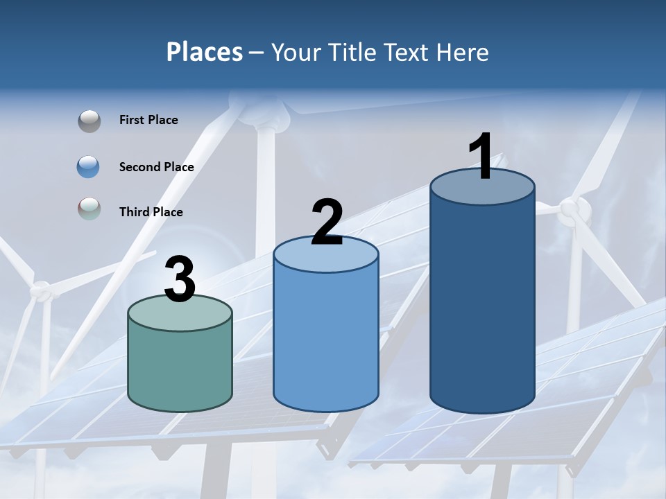 Solar Turbine Ecology PowerPoint Template