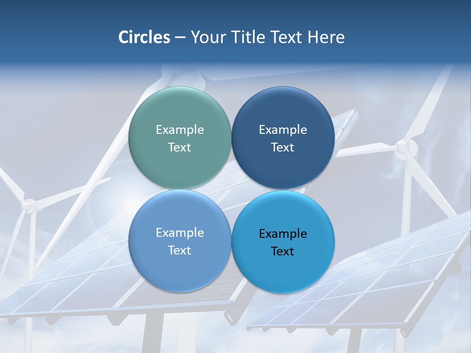 Solar Turbine Ecology PowerPoint Template