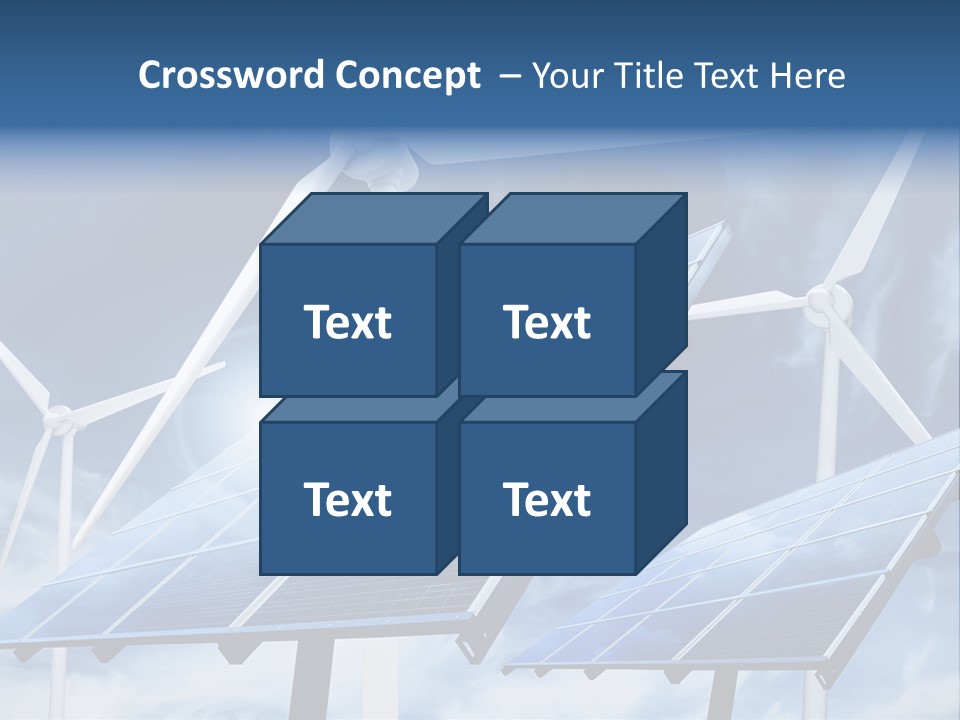 Solar Turbine Ecology PowerPoint Template
