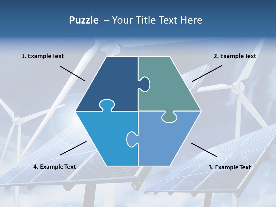 Solar Turbine Ecology PowerPoint Template