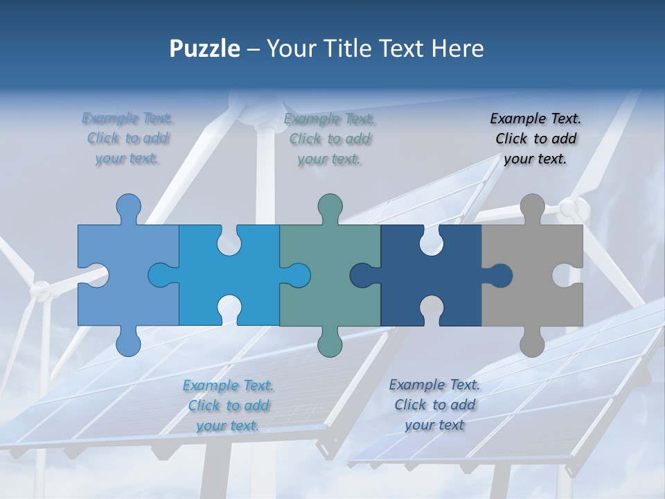 Solar Turbine Ecology PowerPoint Template