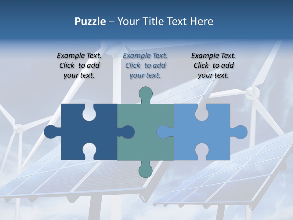 Solar Turbine Ecology PowerPoint Template