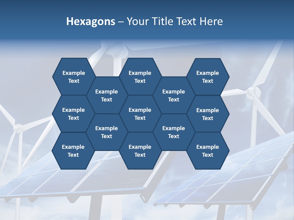 Solar Turbine Ecology PowerPoint Template