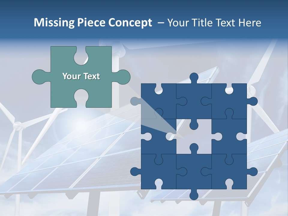 Solar Turbine Ecology PowerPoint Template