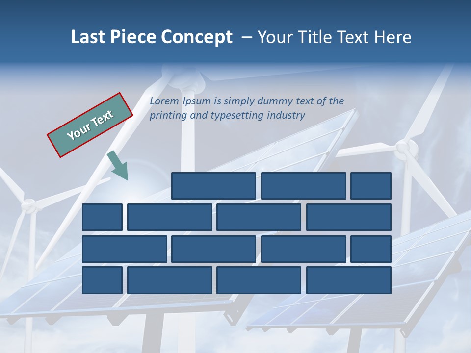 Solar Turbine Ecology PowerPoint Template