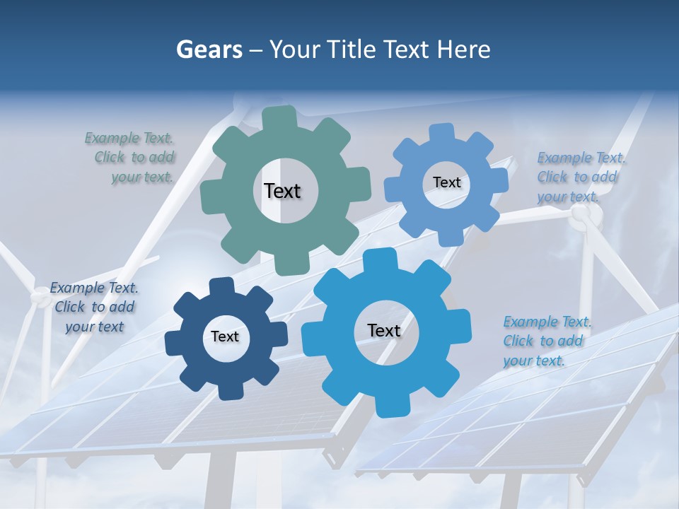 Solar Turbine Ecology PowerPoint Template
