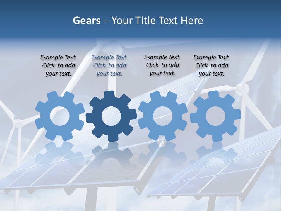 Solar Turbine Ecology PowerPoint Template