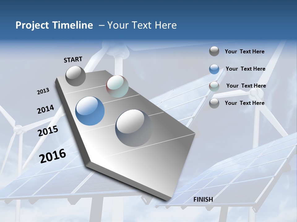 Solar Turbine Ecology PowerPoint Template