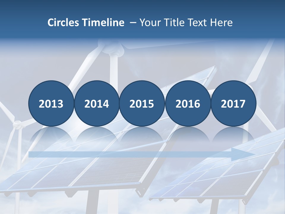 Solar Turbine Ecology PowerPoint Template