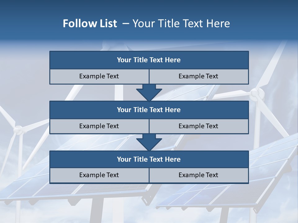 Solar Turbine Ecology PowerPoint Template