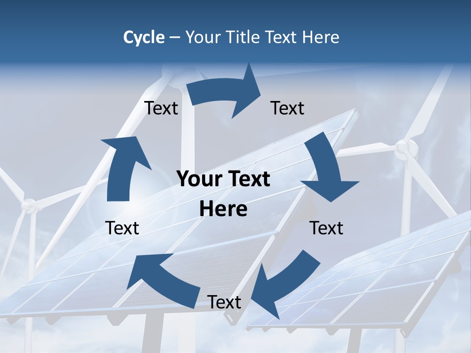 Solar Turbine Ecology PowerPoint Template