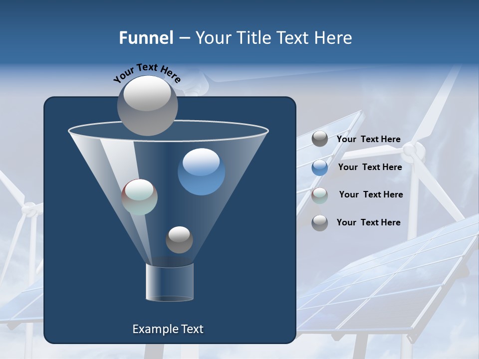 Solar Turbine Ecology PowerPoint Template
