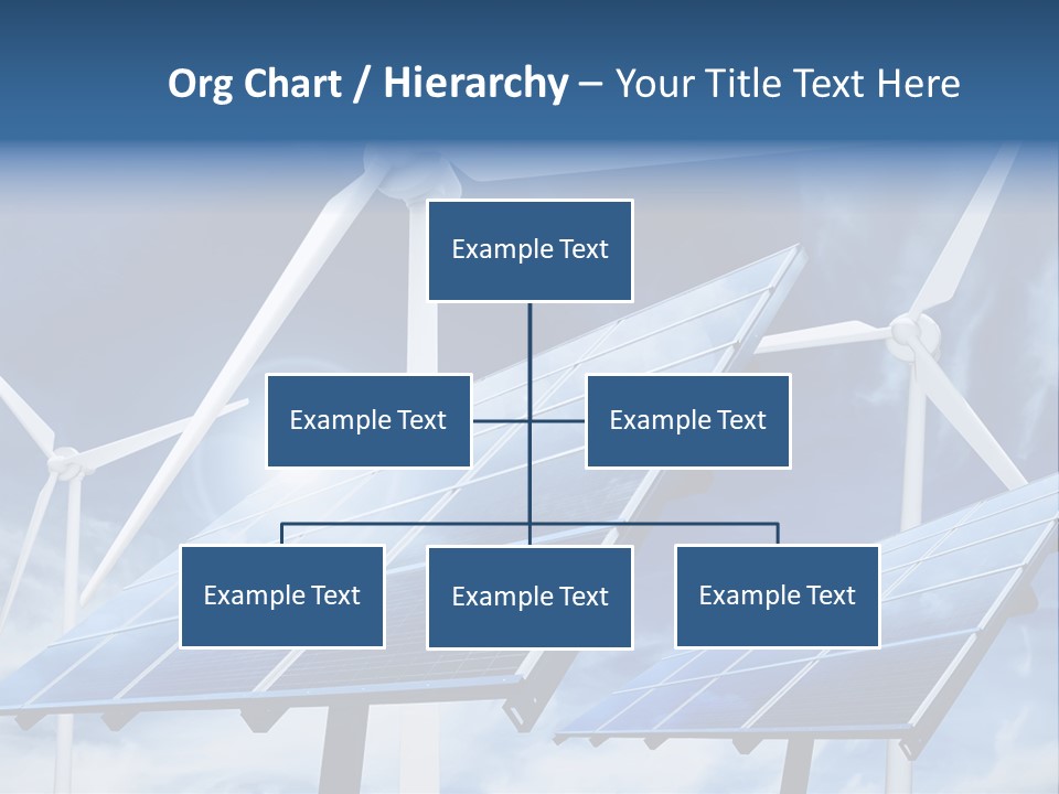 Solar Turbine Ecology PowerPoint Template