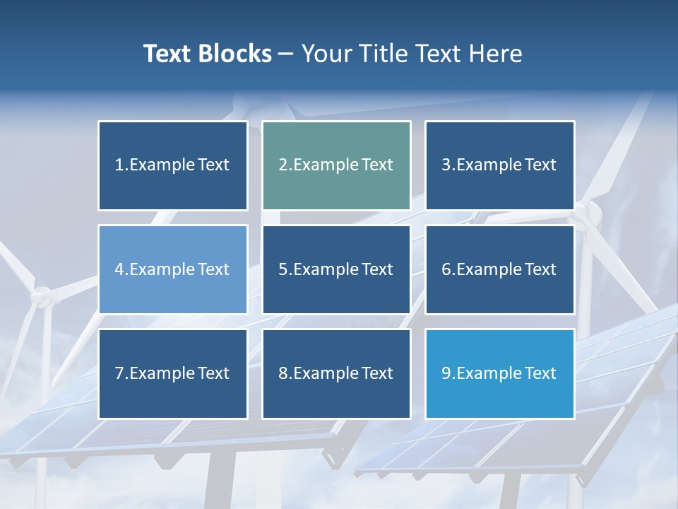 Solar Turbine Ecology PowerPoint Template