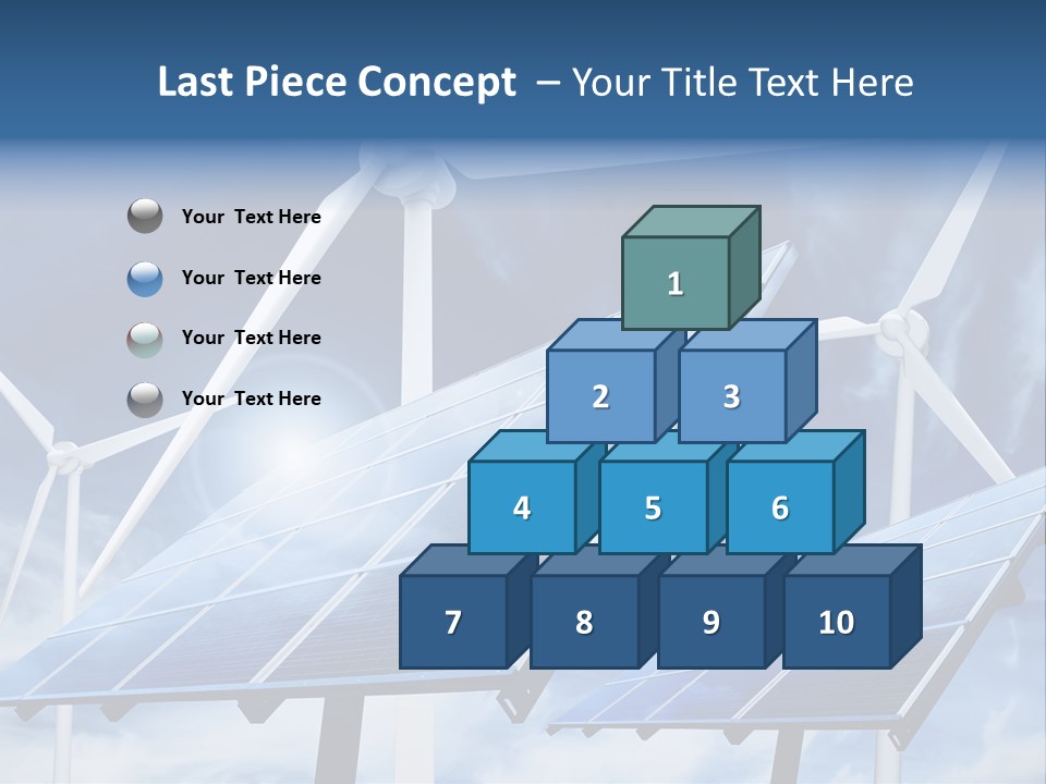Solar Turbine Ecology PowerPoint Template