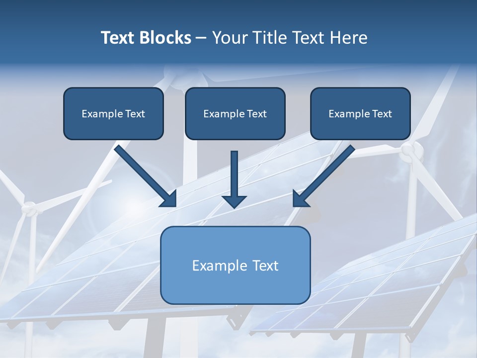 Solar Turbine Ecology PowerPoint Template