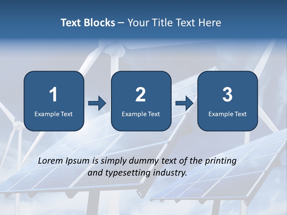 Solar Turbine Ecology PowerPoint Template