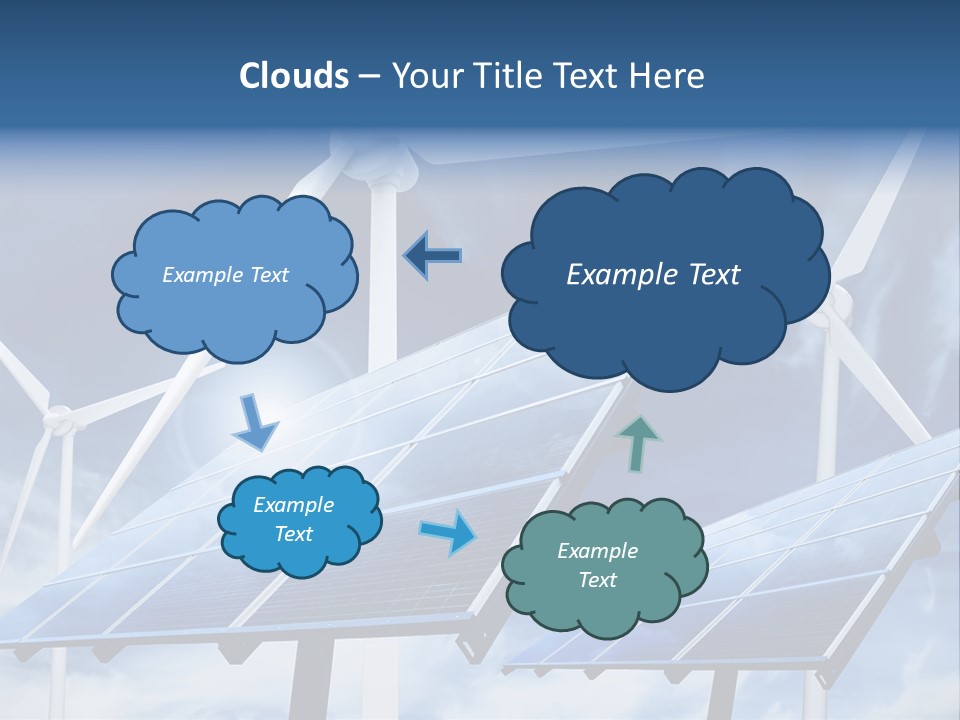 Solar Turbine Ecology PowerPoint Template