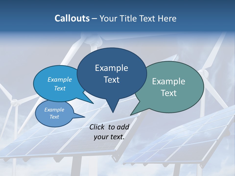 Solar Turbine Ecology PowerPoint Template