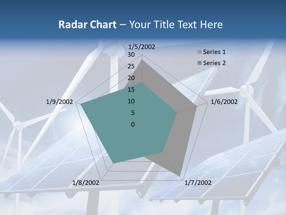 Solar Turbine Ecology PowerPoint Template