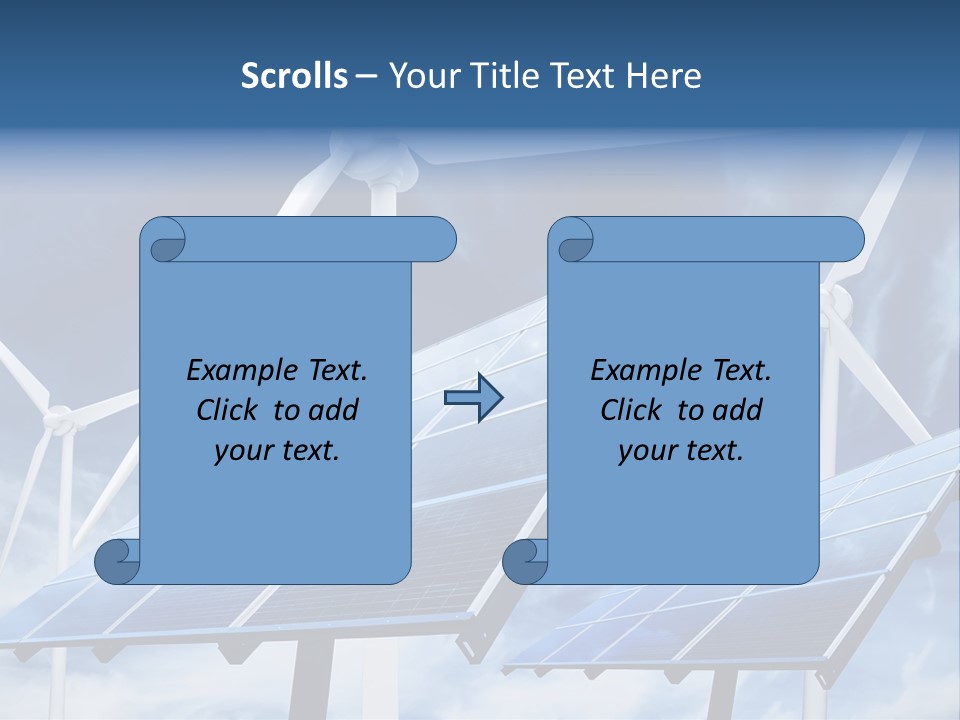 Solar Turbine Ecology PowerPoint Template