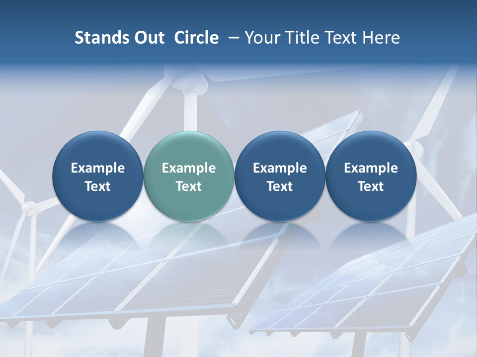 Solar Turbine Ecology PowerPoint Template