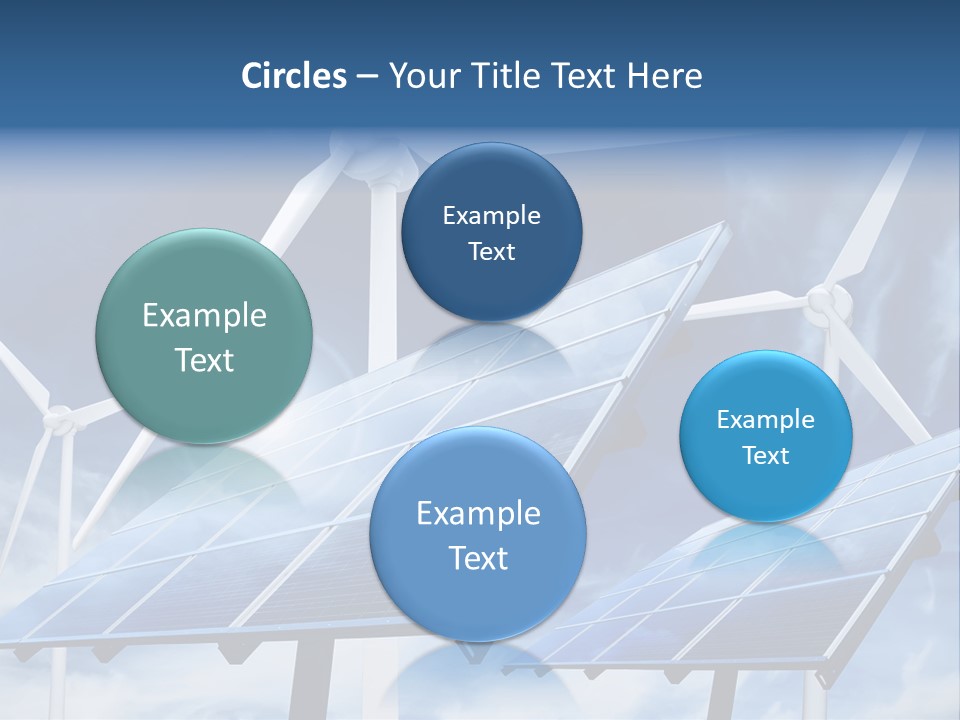 Solar Turbine Ecology PowerPoint Template