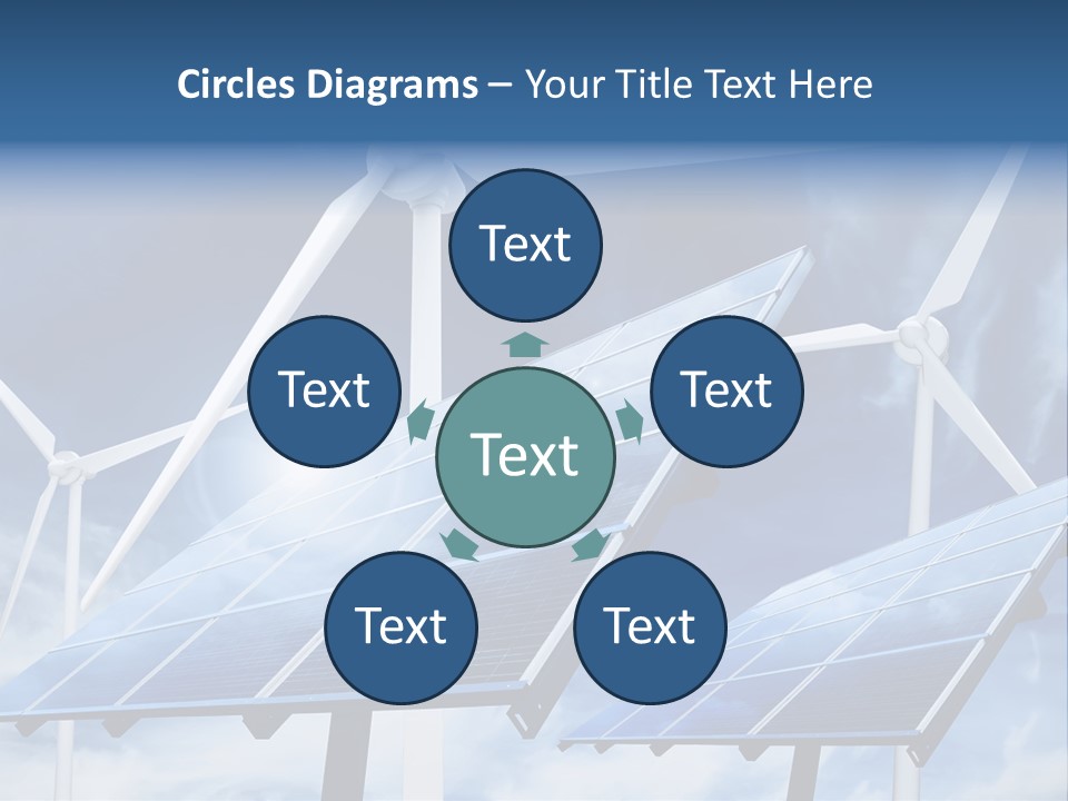 Solar Turbine Ecology PowerPoint Template