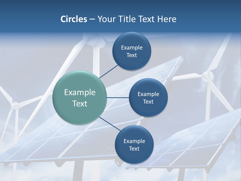 Solar Turbine Ecology PowerPoint Template