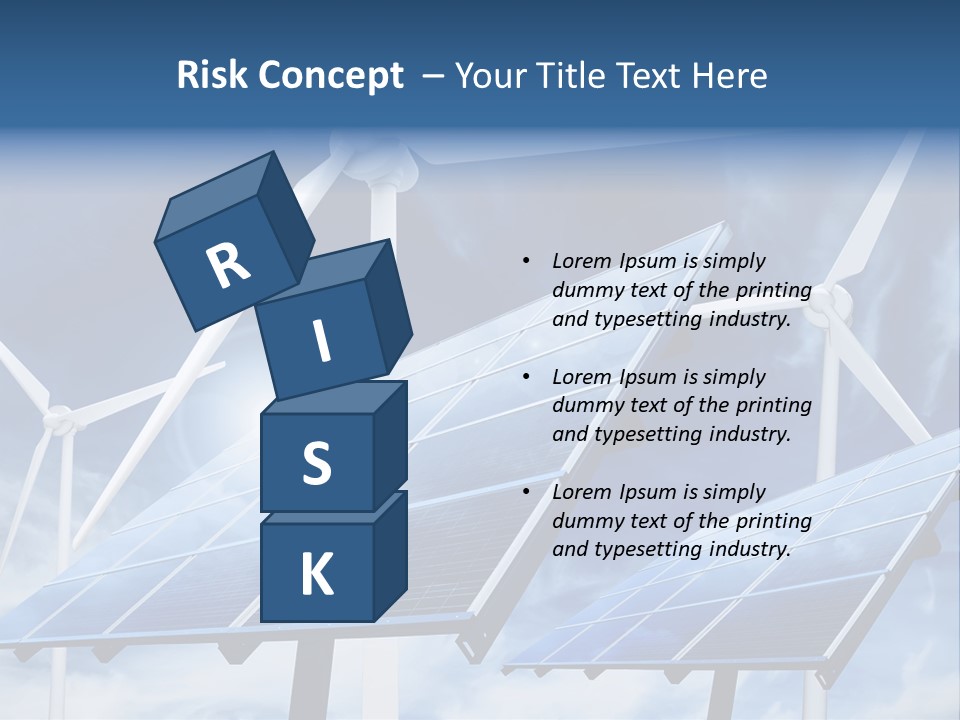 Solar Turbine Ecology PowerPoint Template